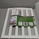 Freestanding Dog Gate Indoor,Doggie Gate Foldable Dog Gates for Doorways,Stairs or Hallways, Wooden White Pet Gate for The House, Pet Fence with Support Feet Included,24 "Height-3 Panels