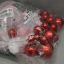 Emopeak 24Pcs Christmas Balls Ornaments for Xmas Christmas Tree - 4 Style Shatterproof Christmas Tree Decorations Hanging Ball for Holiday Wedding Party Decoration (Orange, 2.4"/6.2CM)