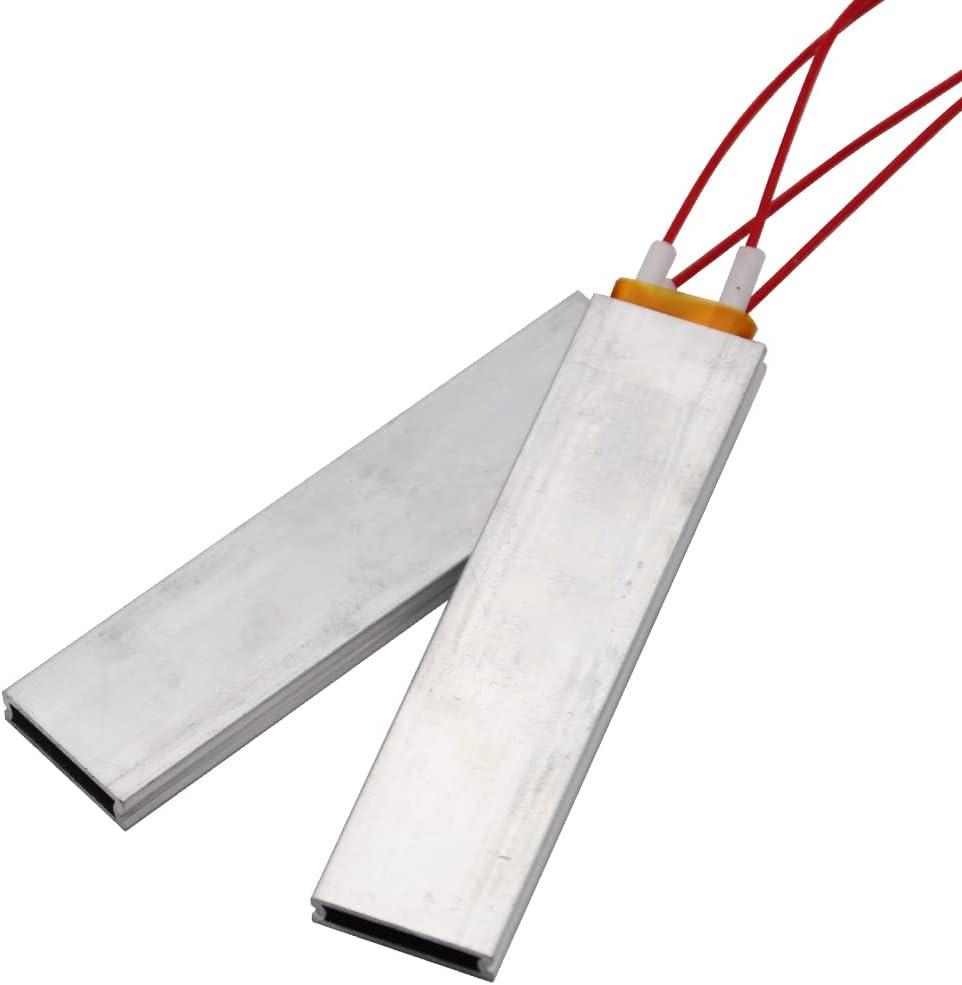 PTC Heating Element 2pcs 12V/220V/110V Thermistor Heater Constant Temperature Thermostat Heater Plate (Red-220v)