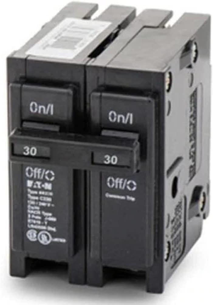 EATON CORPORATION BR230 Circuit Breaker, Black