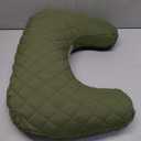 Boppy Nursing Pillow - Ergonomic Bottle & Breastfeeding Pillow with High, Firm, Large Area, Water-Repellent Cushion with Washable Cover; Baby Safety Alliance Verified - Quilted Moss
