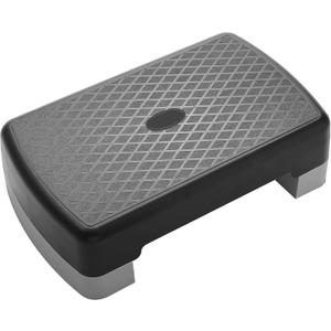 Fitvids 18" Workout Aerobic Stepper Step Platform with 2 Risers, Multiple Colors (Black and Gray)