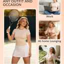 Deep V Wireless Push Up Jelly Bras for Women Seamless Sexy Mesh Supportive Lift No Underwire Luxe Soft Comfy Tshirt Bralette, Beige, X-Large