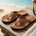 Aizomr brown slippers for Men 11