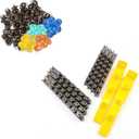 JZBZ Beekeeping Queen Cell Cup Holder Frame Bar Set and 50 pcs Queen bee Rearing Cell Cups for Apiculture