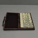 ERLLE - Premium Double 6 Dominoes Set, Classic Domino Game with Leather Case, Domino Set for Adults & Kids, Durable, Travel-Friendly, and Easy to Read Tiles