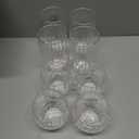 WeirdUncle Set of 8 Double Walled Glass Cups, 4 Thermo Espresso Glasses 9oz & 4 Ribbed Glassware 15oz, Fluted Dsesign, Insulated Coffee Mugs, for Iced Coffee, Latte, Cappuccino, Water, Gift