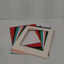 ZBEIVAN 12 Packs Mixed Colors 11x14 Picture Frame Mats for 8x10 Photos, Artworks and Prints, White Core Bevel Cut Frame Mattes