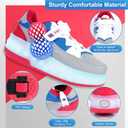 Roller Skates Shoes for Boys and Girls - 2-in-1 Skate Shoes and Sneakers for Kids Fun and Stylish (6 Big Kid, Blue)