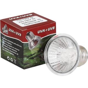 1 -Pack 50W UVA UVB Heat Lamp Bulb