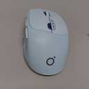 EWEADN Q5 Wireless Mouse, Bluetooth & 2.4G Quiet Computer Mouses with 1600 DPI, Battery Level Display, Ergonomic Office Mouse,6 Button Portable Cute Cordless Mice for Laptop/PC/Mac- Blue