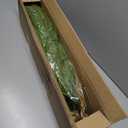 Shihanee 4 Pack Christmas Teardrop Swags with Rustic Velvet Ribbon Bow Artificial Realistic Norfolk Pine Greenery Swag for Festive Holiday Door Wall Home Porch and Mantel Decor (Khaki,24 Inch)