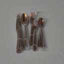 20-Piece Hammered Rose Gold Silverware Set for 4 with Serrated Forging Knives,18/10 Stainless Steel Modern Flatware Set,Unique Cutlery Set Spoons and Forks Set,Mirror Polished,Dishwasher Safe
