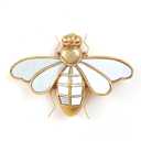 Decorative Bug Insects Beetle Mirrors - Gold Resin Little Bee Glass Wall Decor, Perfect for Victorian and European Themed Homes