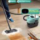 Steam Mop, 19 in 1 Detachable Steam Cleaner, 54OZ Tank, 10S Heat-up, Pressurized Deep Cleaning Steamer, 3-Level Temp & 221F for Floors, Carpets, Tiles, BBQ grill, Car, Window (MINT GREEN)