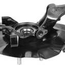 517161G100 Front Right Steering Knuckle Fit for Kia Rio 2006-2009,Rio5 2006-2009 Right/Passenger Side Wheel Hub Bearing Steering Knuckle with Hyundai Accent 2006-2011