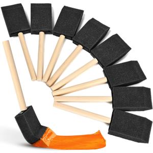 Foam Paint Brushes, 1.6 Inch, 8 Count, Sponge Paint Brush, Foam Brushes for Painting & Staining, Craft & Art Paint Sponges
