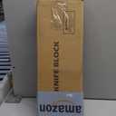 In-Drawer Knife Block Organizer - Bamboo Wood Drawer Knife Organizer-Protecting Knife Organizer Block (Not Included) (Brown, 15 Knives Dock)