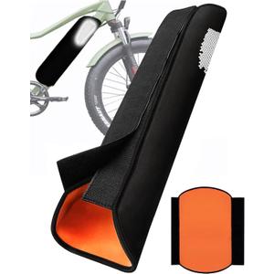EBike Battery Cover, (11.8-15.8in circumference) Reflective Battery Protective E-Bike at Night, Bicycle Thermal Cover Waterproof Dustproof Bag