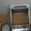 Extra Large Litter Box for Big Cats, Stainless Steel Cat Litter Box with High Side, Anti-Leakage,Non-Stick, Includes Litter Mat & Metal Scoop,Easy Cleaning (Dark Gray)