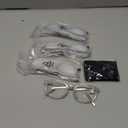 Reading Glasses for Women Men Square Oval Readers with Spring Hinge Anti UV Glare, Magnification Strength: 3.5 x
