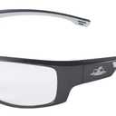Bullhead Safety Dorado Clear Safety Glasses with Performance Fog Technology, ANSI Z87+, Polycarbonate Protective Eyewear with UV Light Protection and Anti-Scratch Coating, Shiny Pearl Gray Frame
