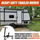 Trailer Dolly, Heavy Duty Trailer Mover with 2 Inch Hitch Ball (Black)
