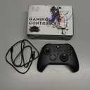 Fisherg Wireless Controller Compatible With Xbox One, Xbox Series X/S, Xbox One X/S, PC, 2.4GHz Gamepad With RGB LED Light, Black