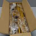 Wokceer Wedding Arch Backdrop Stand Square 7.2 x 6 FT Wedding Arches for Ceremony Metal Balloon Arch Frame for Wedding Birthday Party Garden Arbor Anniversary Event Decor (Gold)