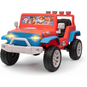 Paw Patrol - 12V Kids Ride On with Rechargeable Battery, LED Headlights, Press-Button Start, Durable Wheels, Forward & Reverse Drive, Contoured Seat