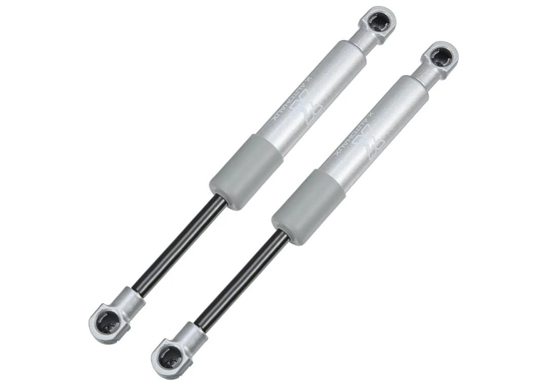 X AUTOHAUX 2 pcs 8inch 250N/55Lbs Gas Struts Shocks Lift Supports Lid Supports Lid Stay Silver Tone RV Cabinet Lift Support