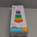 JUXUE Baby Spinning Stacking Toys for Toddlers 1-3, Rainbow Ring Stacker Montessori Toys for Babies 6-12 Months, 1 2 3 One Year Old Girl Boy Christmas Birthday Gifts, Autism Sensory Learning Toy