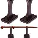 Shellwei Wizard Wand Stand Display Wood Wand Holder Sword Stand Display Shelf for Collectibles Wizard Home Office Halloween Decor