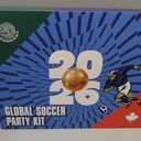 Soccer Fan Gear Set for 2026 World Tournament, Soccer Party Favors Kit with Flag,Scarf, Face Paint, Clapper, Horn&Glasses,Supporter Accessories for Game Day, Sports Event, Gift