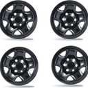 16 inch Wheel Skins for 2005-2023 Toyota Tacoma Fits Factory Steel Wheels 42601-ad041, 5 Spoke Snap On Hubcaps Wheel Covers 4 Pack (Gloss Black)