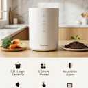 OK-255 Electric Composter for Kitchen, 5.5L Large Smart Countertop Compost Bin, Odorless, Quiet, Easy Clean, Turn Food Waste into Fertilizer, 2026 New Indoor Food Waste Compost Machine, White