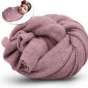 Newborn Posing Wrap Newborn Photography Props Soft Stretch Knit Blanket Handmade Wrap for Baby Boys Girls Photoshoot