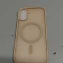 SUPFINE Magnetic for iPhone 16 Case (Compatible with MagSafe)(Military Grade Drop Protection) Translucent Matte Shockproof with Anti-Fingerprint Phone Cover,Desert Gold