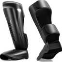 MMA Martial Arts Shin Guards – Padded, Adjustable Muay Thai Leg Guards with Instep Protection for Kickboxing/MMA Training and Sparring – Durable, Professional MMA Equipment, Medium