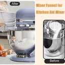 Flour Funnel for Kitchen Aid Mixer,Kitchenaid Attachments for Stand Mixer,Pour Spout for Kitchenaid Mixer,Cookie Countess Flour Funnel for Kitchen Aid,Perfect for Baking, Easy to Use, and Clean