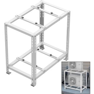 Mxclimate Mini Split Ground Stand for Ductless Mini Split Condenser Heat Pump System.Double Levels Floor Stand Ground Mounting Bracket for 9000-18000 BTU