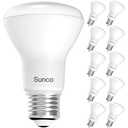 Sunco 10 Pack BR20 LED Bulb Dimmable, Small Recessed Lighting Bulbs, R20 Mini Flood Light Indoor, 550 LM, 7W (50W Equivalent), 3000K Warm White, E26 Base, Can Light for Home, Kitchen, Bedroom UL.