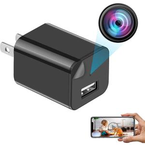 AersGu 2025 Update Indoor Surveillance Camera with Motion Detection, WiFi HD 1080P Indoor Home Security Camera Hidden Spy Detector-A1