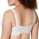 Playtex Women's 18 Hour Front-Close Wireless Bra, 4-Way TruSUPPORT Bra with Flex Back (White)