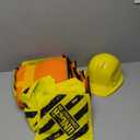 SATINIOR 24 Pcs Construction Dress up Supplies Kids Costume Including Tote Bag Vest Construction Hat for Kids Age 3-8 (Yellow, Orange)