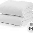 Sunbeam Restful Quilted Water Resistant Heated Mattress Pad - Full White