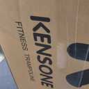 KENSONE 48" Foldable Mini Trampoline, Indoor Trampoline for Kids, Adults Indoor/Garden Workout, Fitness Rebounder with Adjustable Foam Handle, Max Load 450 lbs, Black.
