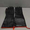 GEEKHOM 18-Inch Heat Resistant BBQ Gloves 932F Waterproof Long Sleeve Cooking Gloves, Non-Slip Silicone Grip Grill Gloves for Grilling, Smoker, Oven, and Kitchen Use (Black)