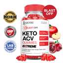 (2 Pack) Blast Off Keto ACV Gummies Extreme 2000MG Blast Keto Gummies Apple Cider Vinegar Formulated with Pomegranate Beet Juice Powder B12 Vegan Non GMO 120 Gummys (EXP 05/05/26)