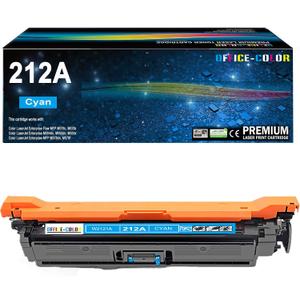 212A Cyan Toner Cartridge Replacement for HP 212A W2121A for HP Color LaserJet Enterprise M554, M555 Series, Color LaserJet Enterprise MFP M578 Series